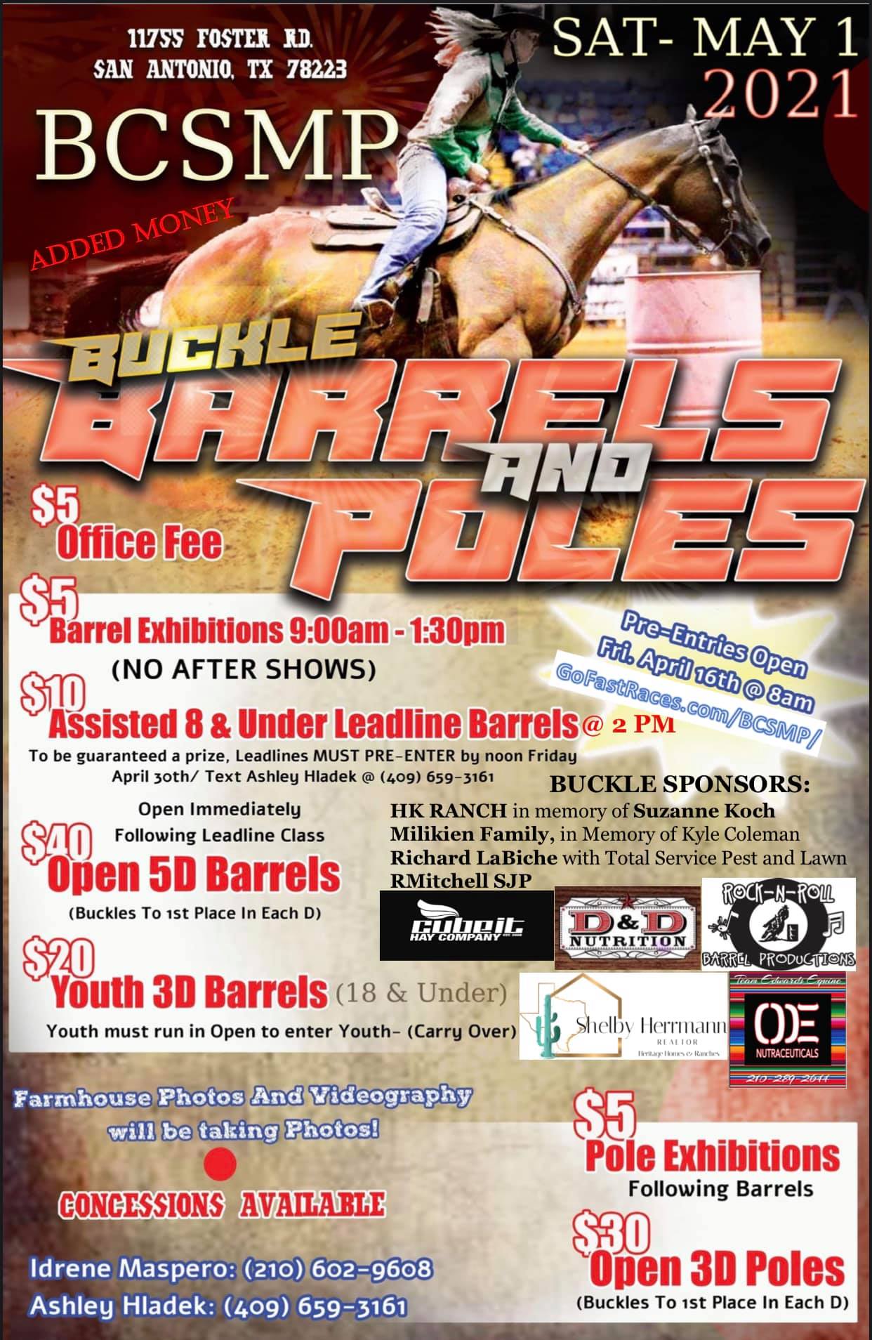 Buckle Barrels & Poles